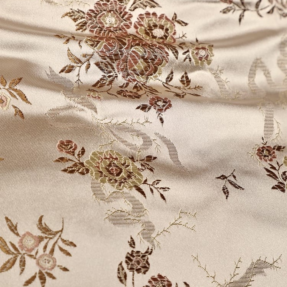 Gold Jacquard Slit Skirt - Picture 6 of 9